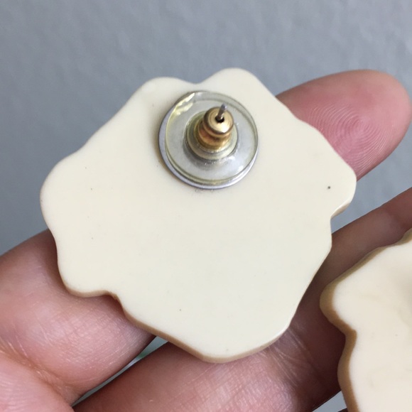 🖤Vtg MOP statement earrings - Picture 11 of 15